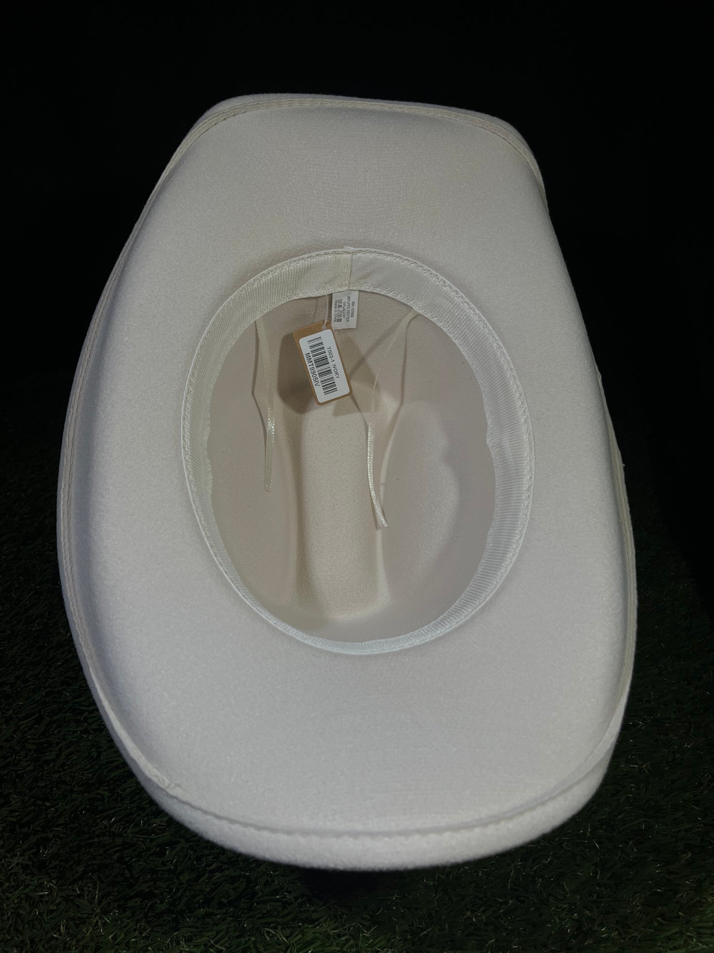 White Ivory Blue Silver Dreamcatcher Rhinestone Hat