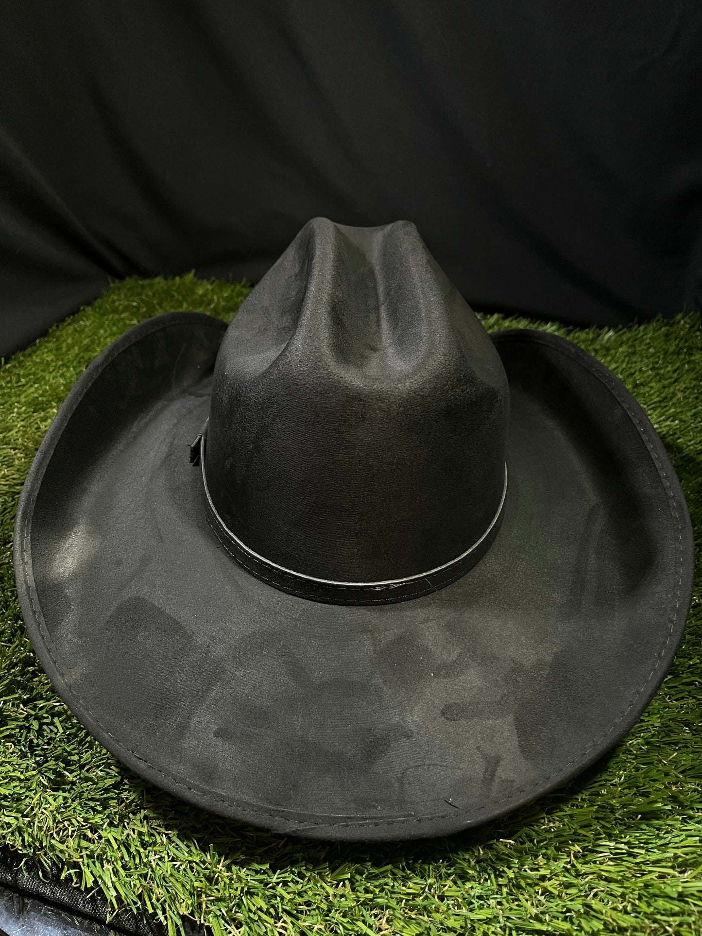 Blacked Out Western Suede