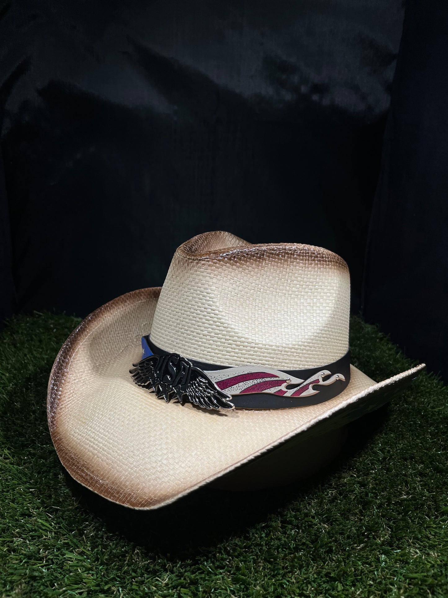 USA Western Eagle Under-brim Cowboy Hat