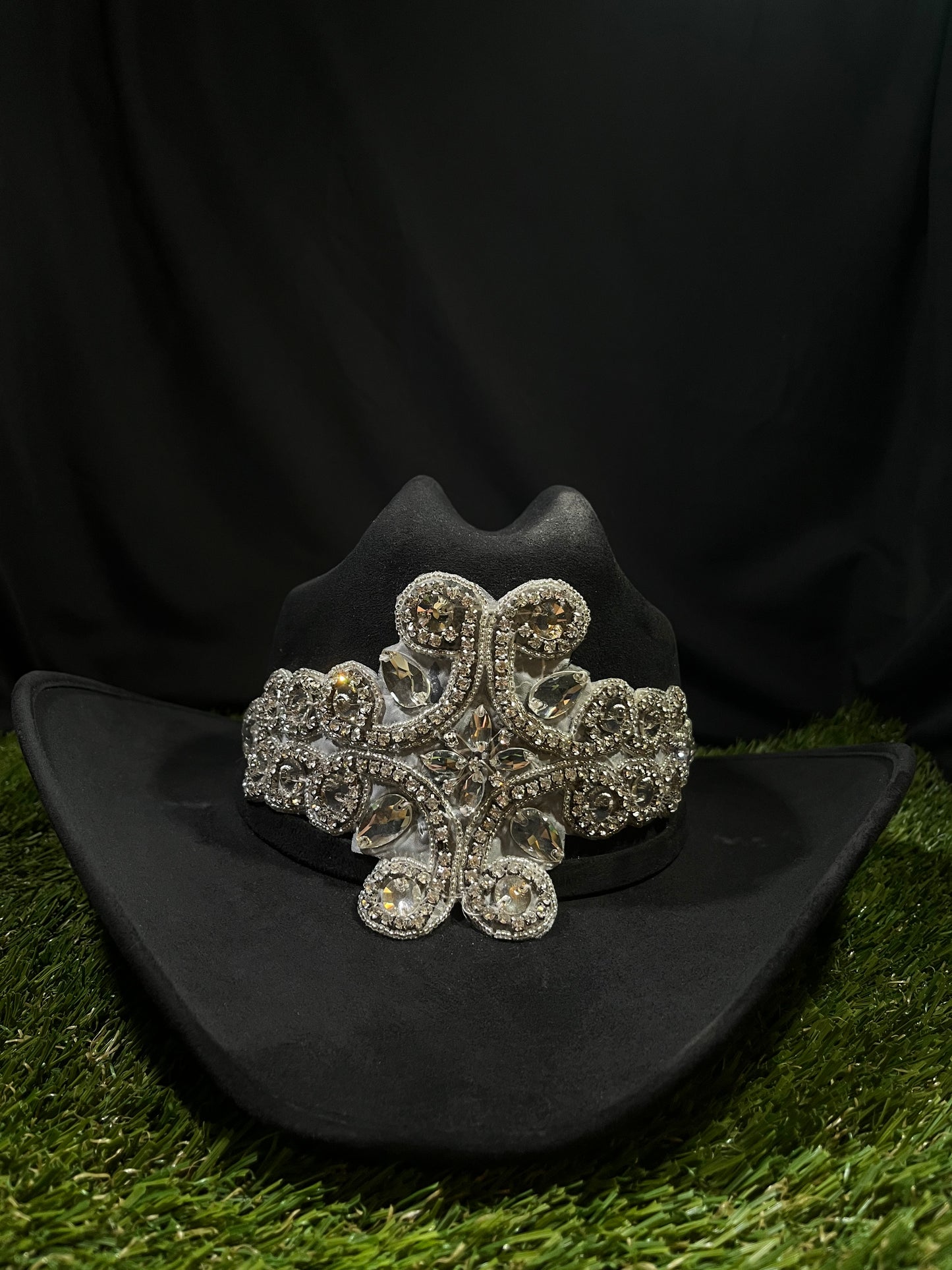 Embellished Shiny Rhinestones Cowgirl Hat