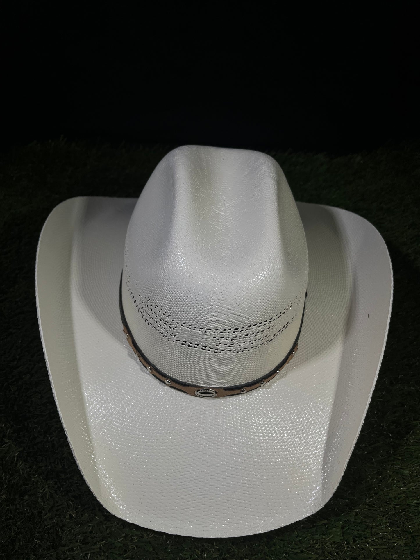 White Bull-Hide Bangora Cowboy/Cowgirl Hat – Premium Western Straw | Correa Hats