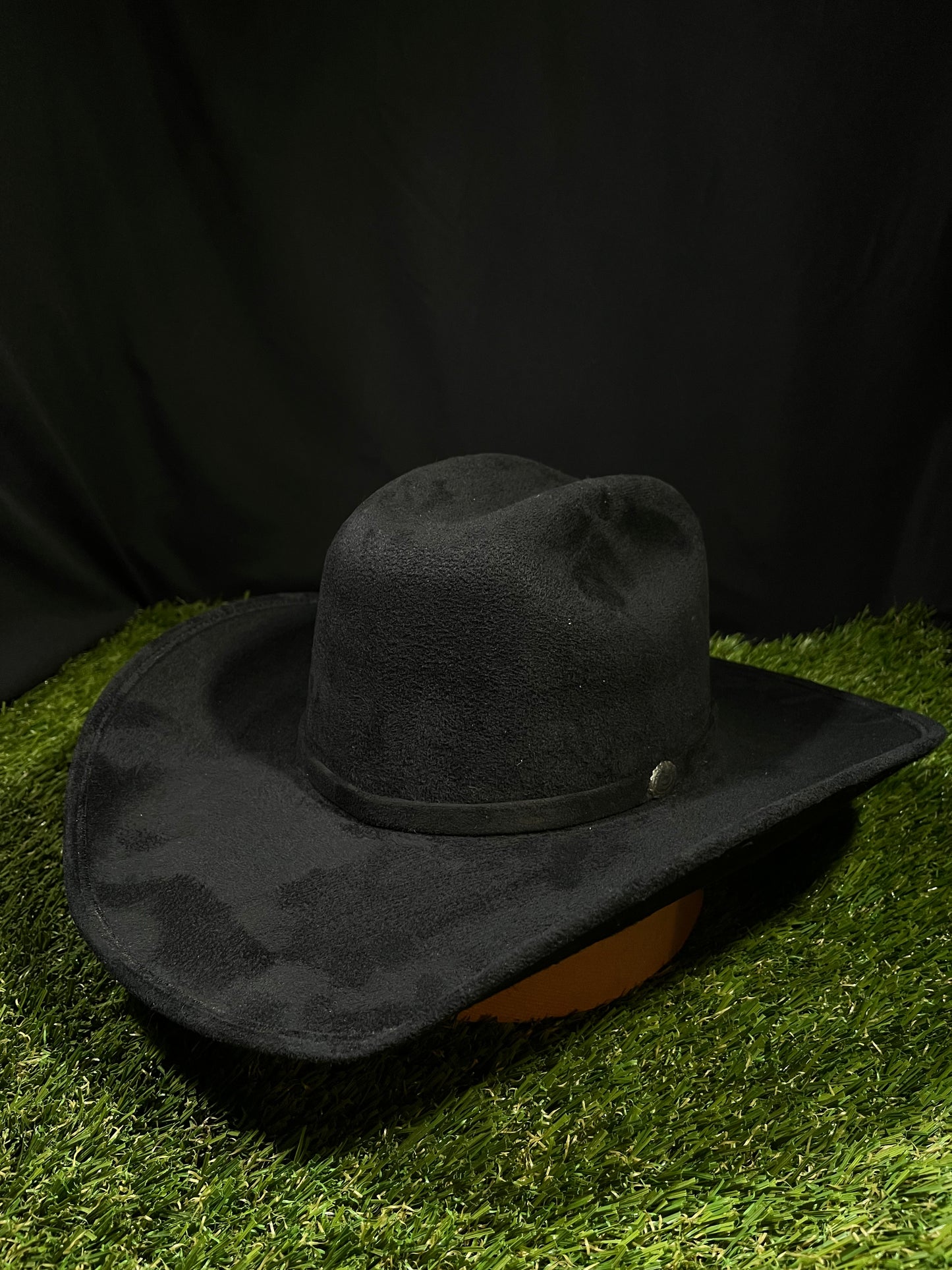 Classic Black Suede Silverton Cowboy Cowgirl Hat