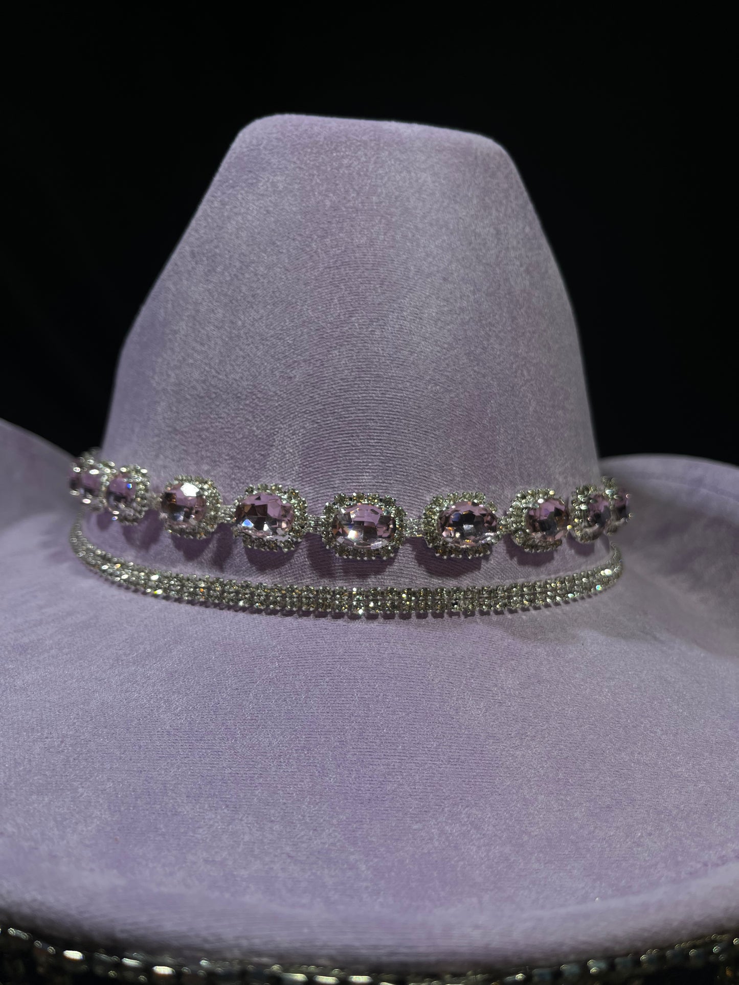 Light Purple Bedazzled Chandelier Hat