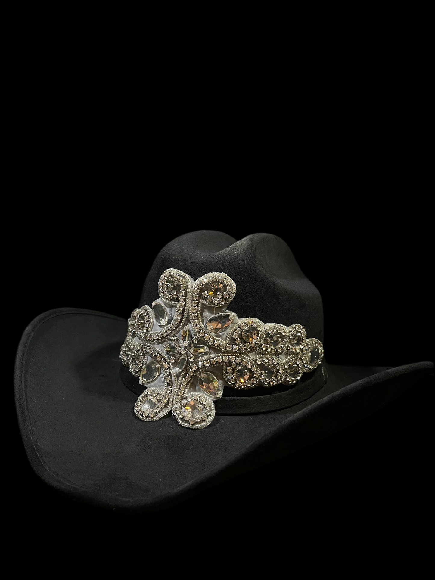 Embellished Shiny Rhinestones Cowgirl Hat