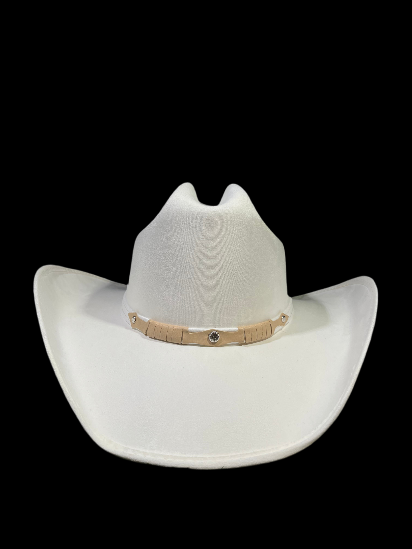 Timeless White Felt Cowboy Cowgirl Hat