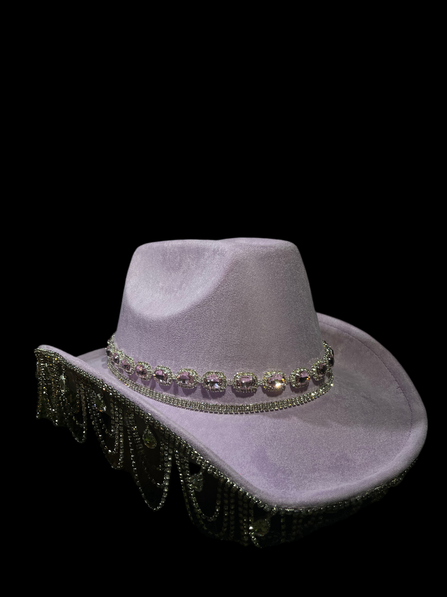 Light Purple Bedazzled Chandelier Hat