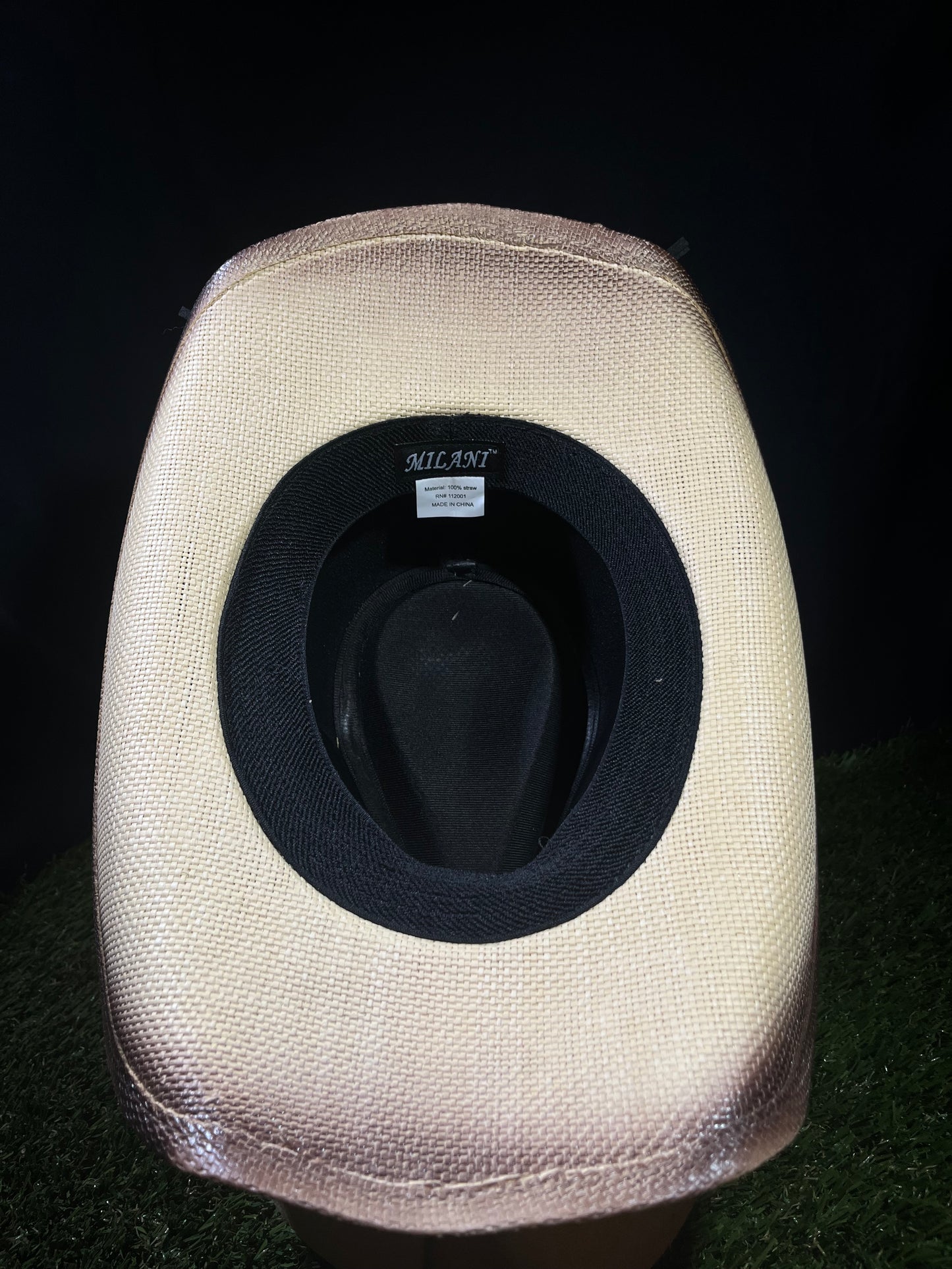 Sandstone Cream & natural fade Turquoise Western Cowboy Hat – Premium Bangora | Correa Hats