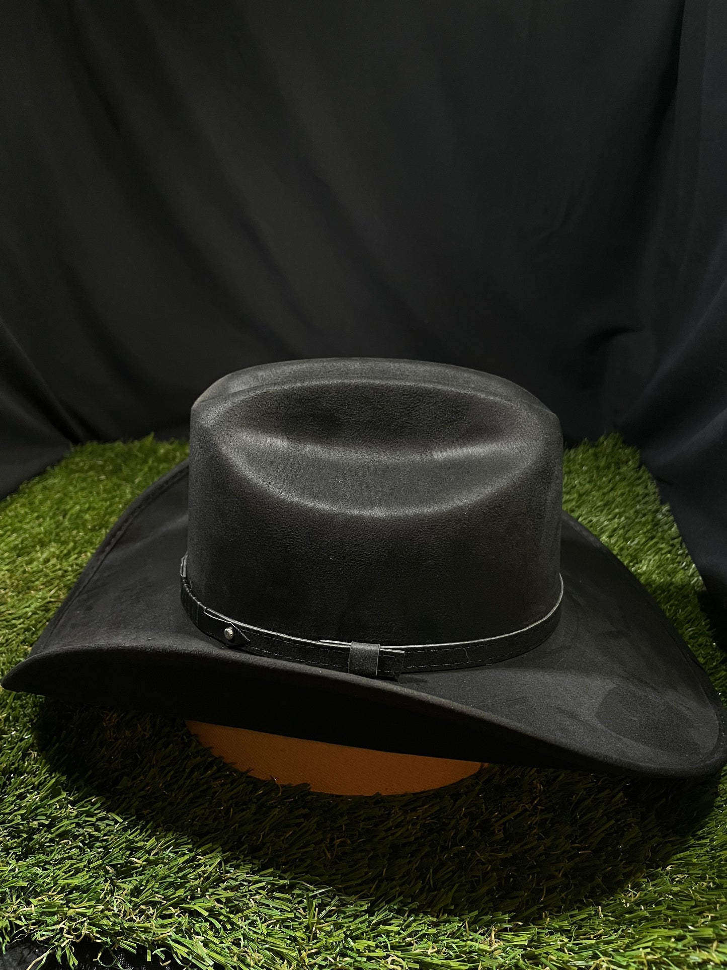 Blacked Out Western Suede