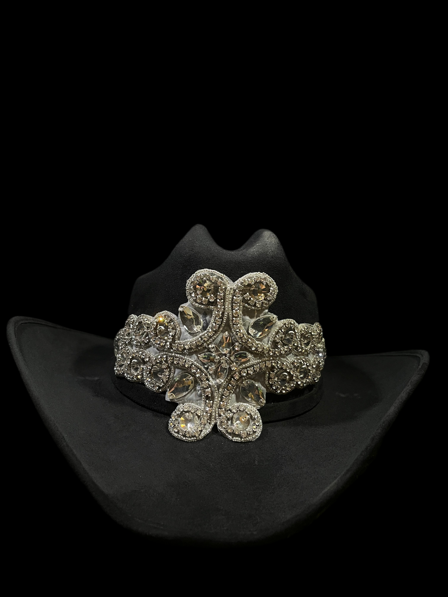 Embellished Shiny Rhinestones Cowgirl Hat