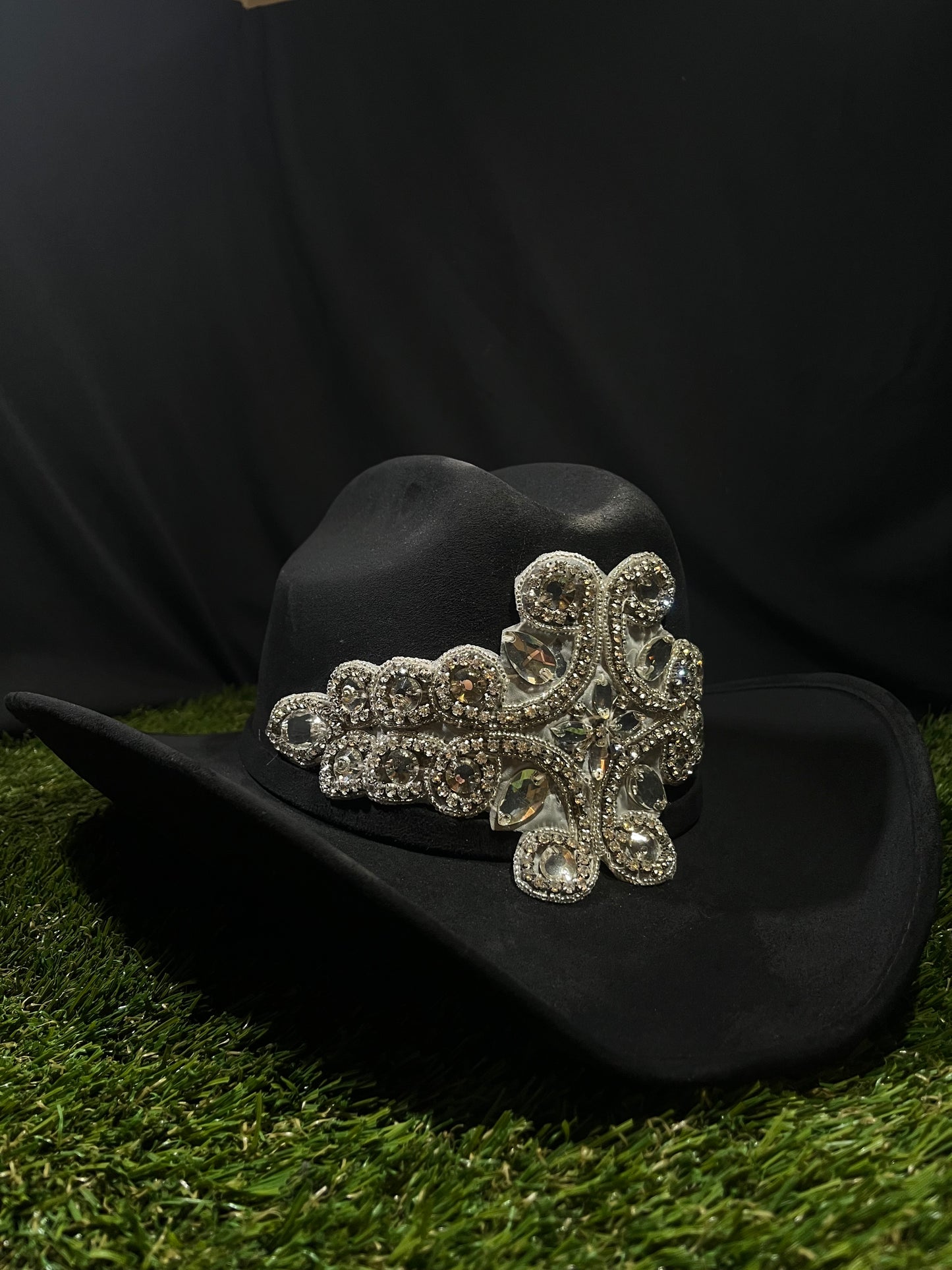 Embellished Shiny Rhinestones Cowgirl Hat