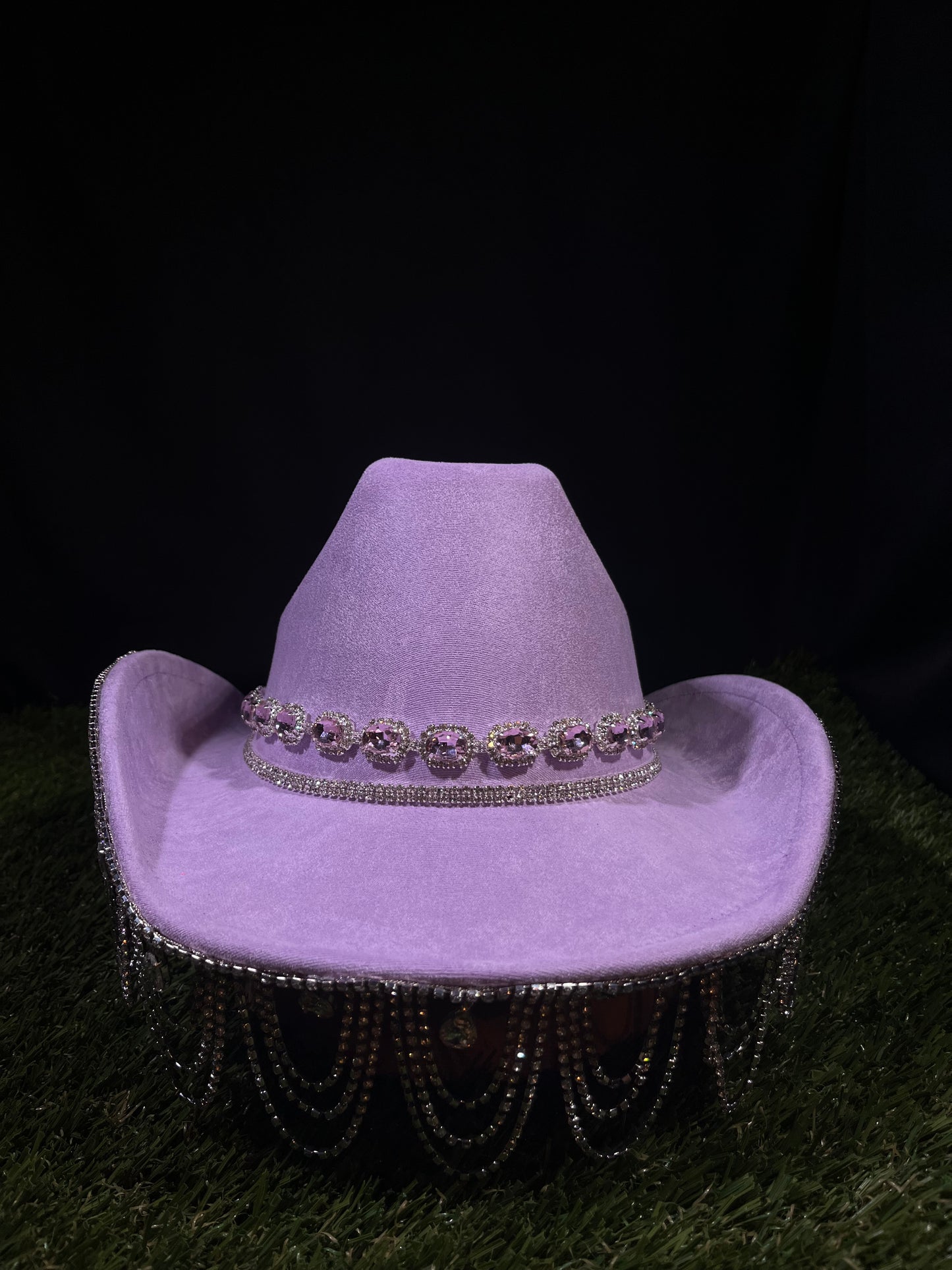Light Purple Bedazzled Chandelier Hat