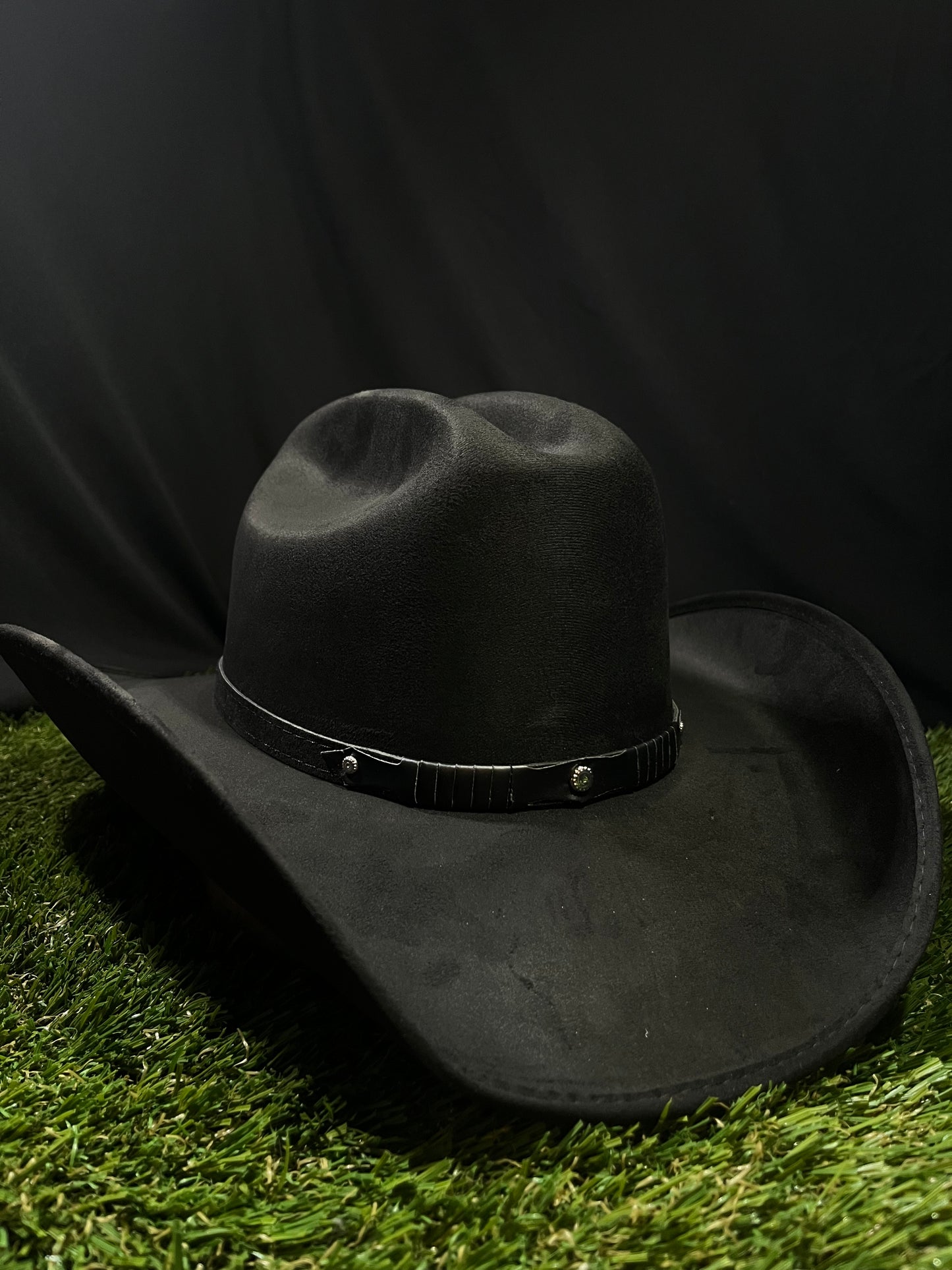 Blacked Out Western Suede