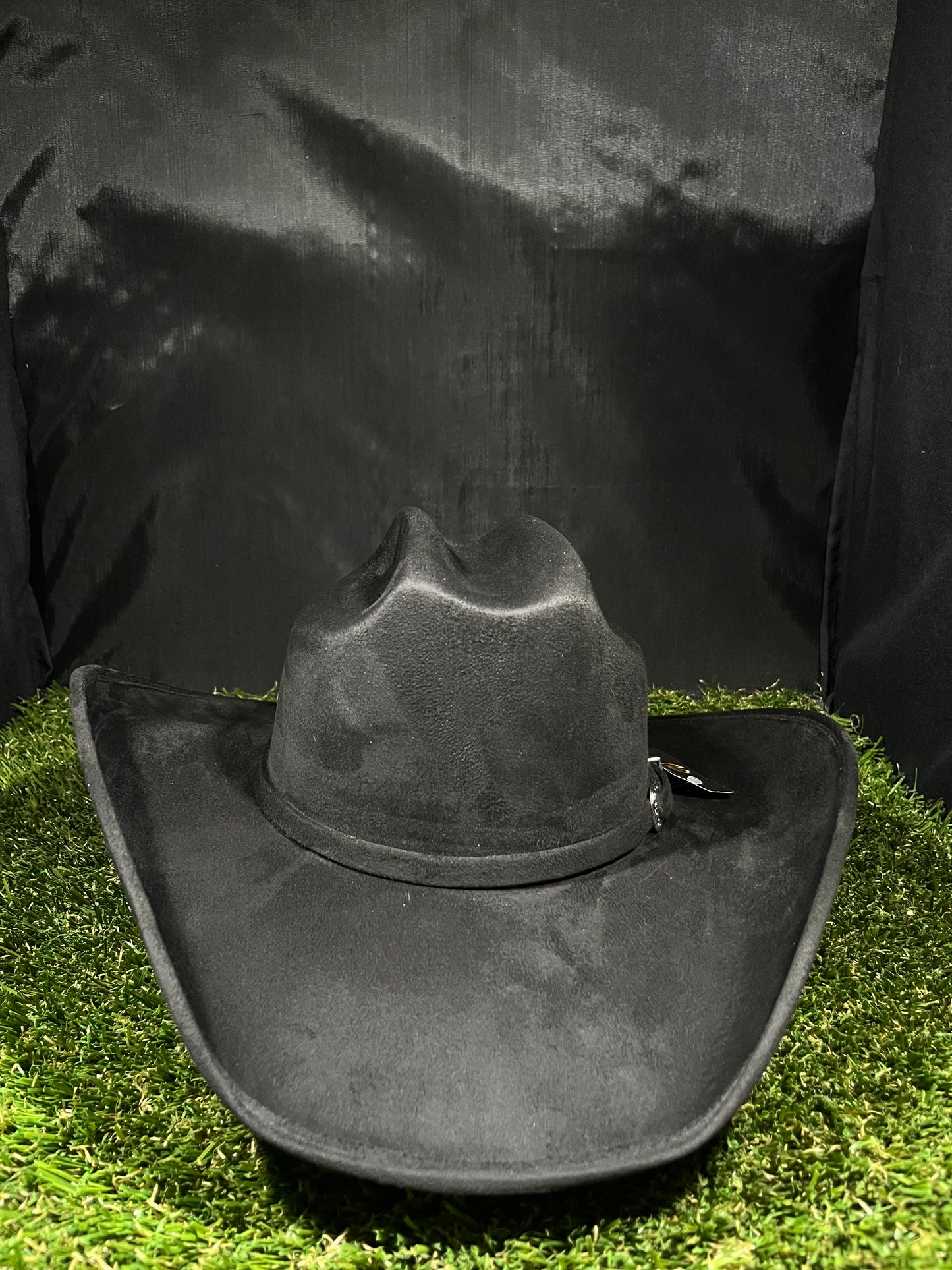 Western Black USA Patriot Suede Cowboy Cowgirl Hat