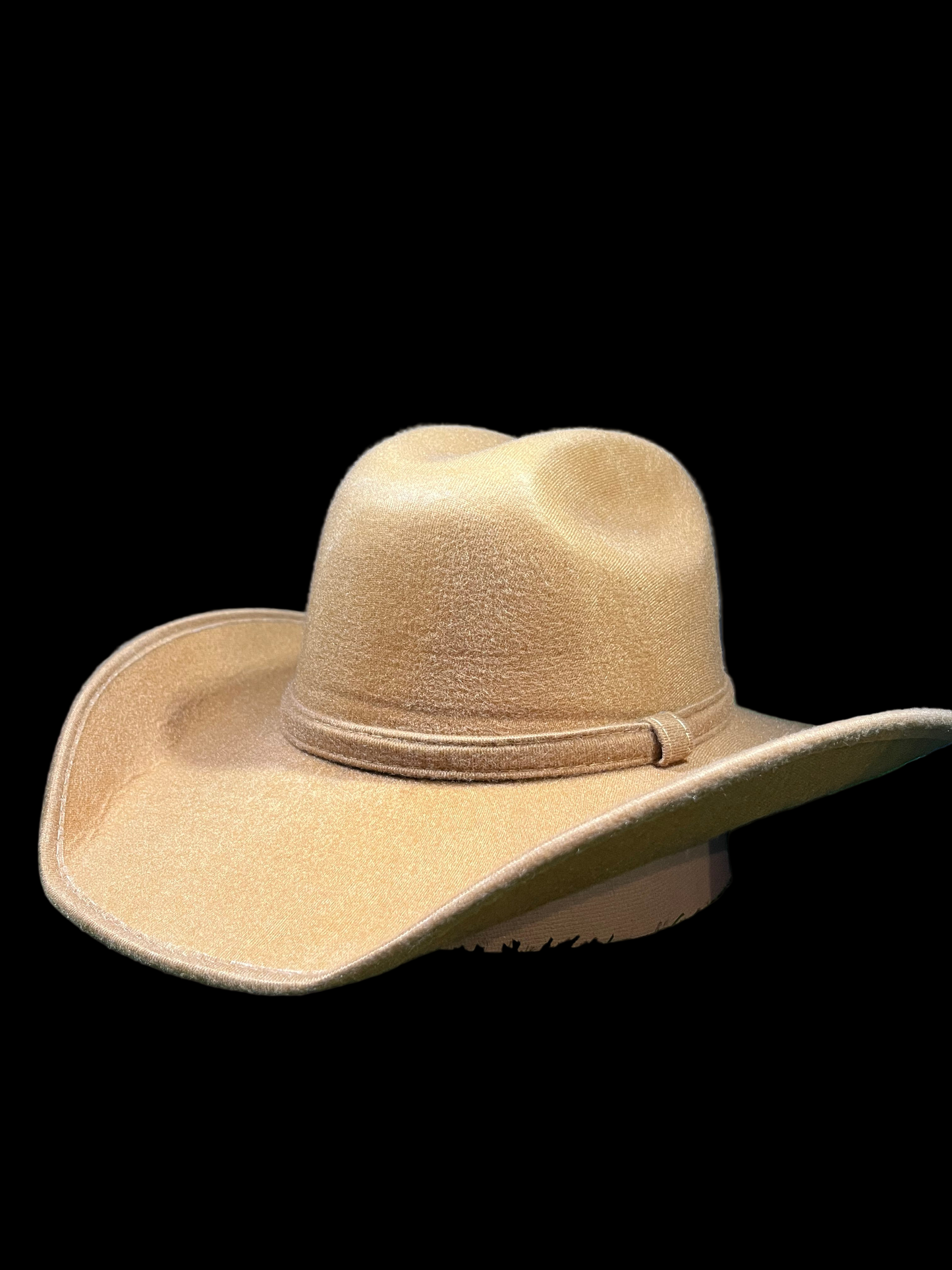 Premium Light Brown Tan Faux Suede Cowboy/Cowgirl Hat with Western Concho – Correa Hats