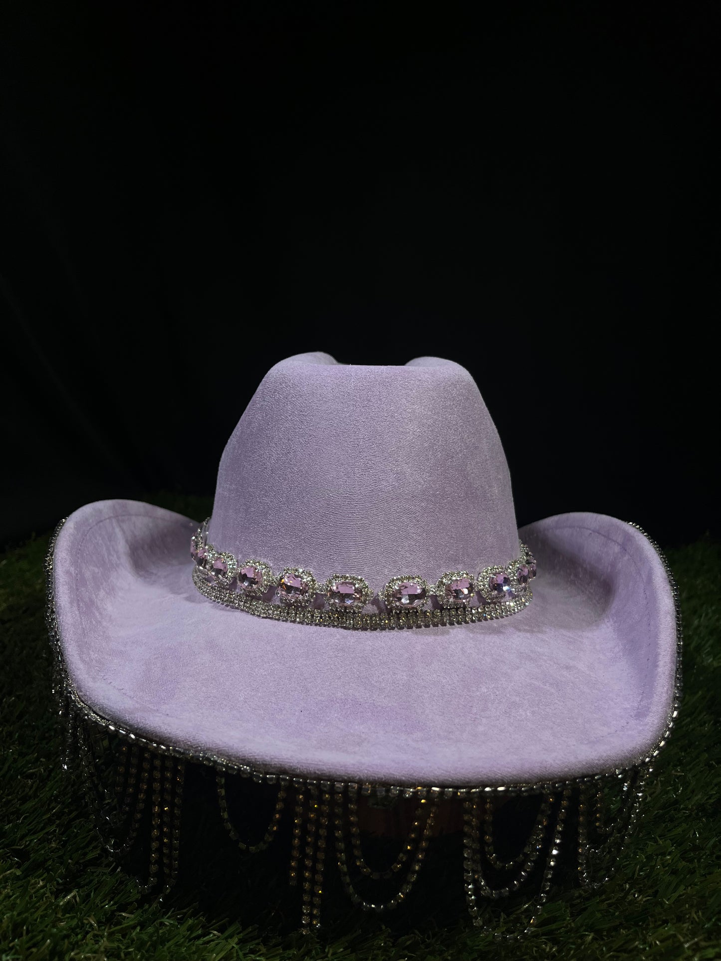 Light Purple Bedazzled Chandelier Hat