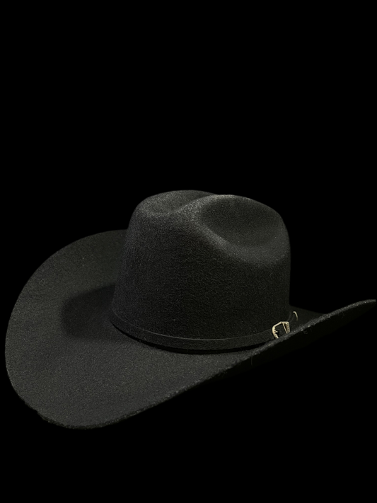 Classic Felt Cowboy Cowgirl Hat- Black