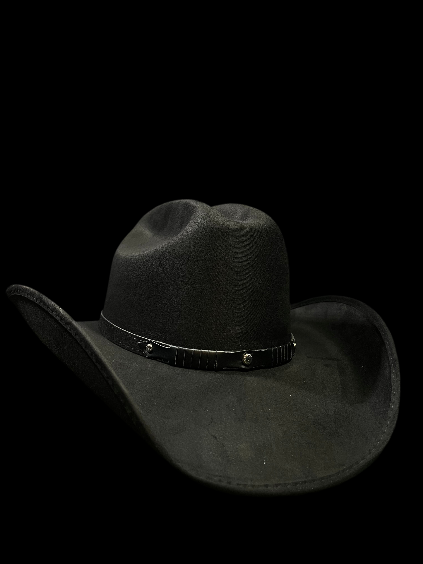 Blacked Out Western Suede