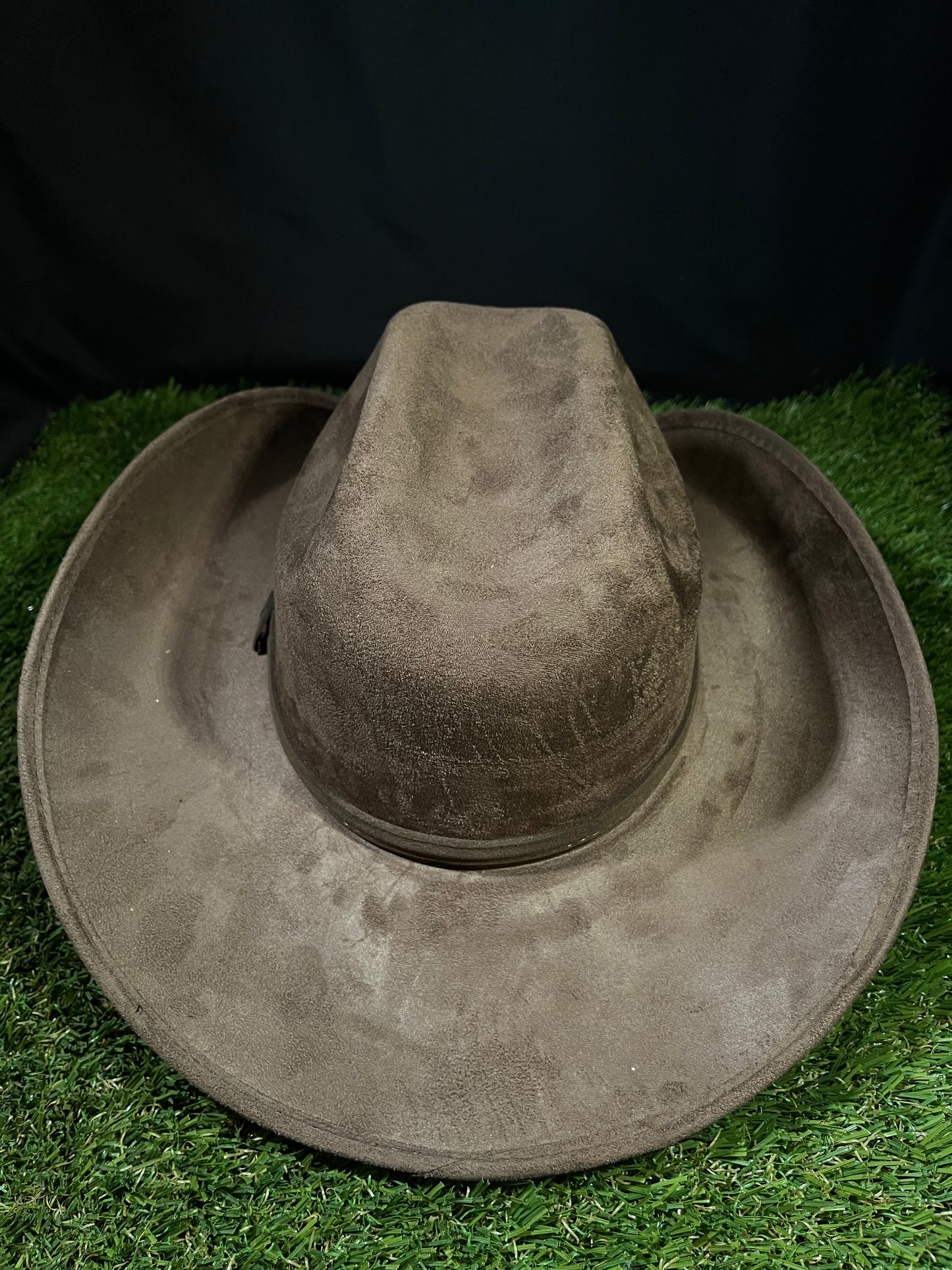 Brown Western Suede Finish Cowboy Cowgirl Mens Women’s Cattle Horse Head