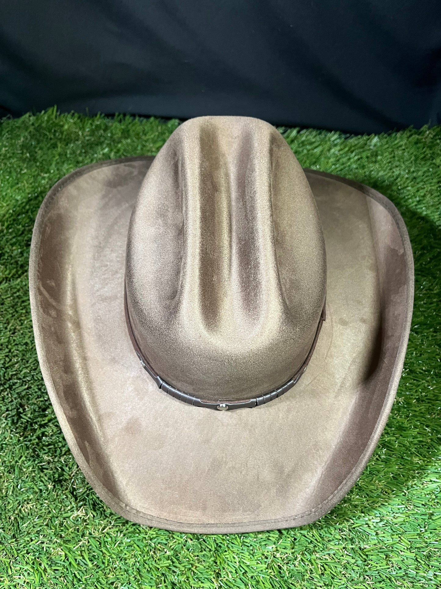 Chocolate Brown Western Suede