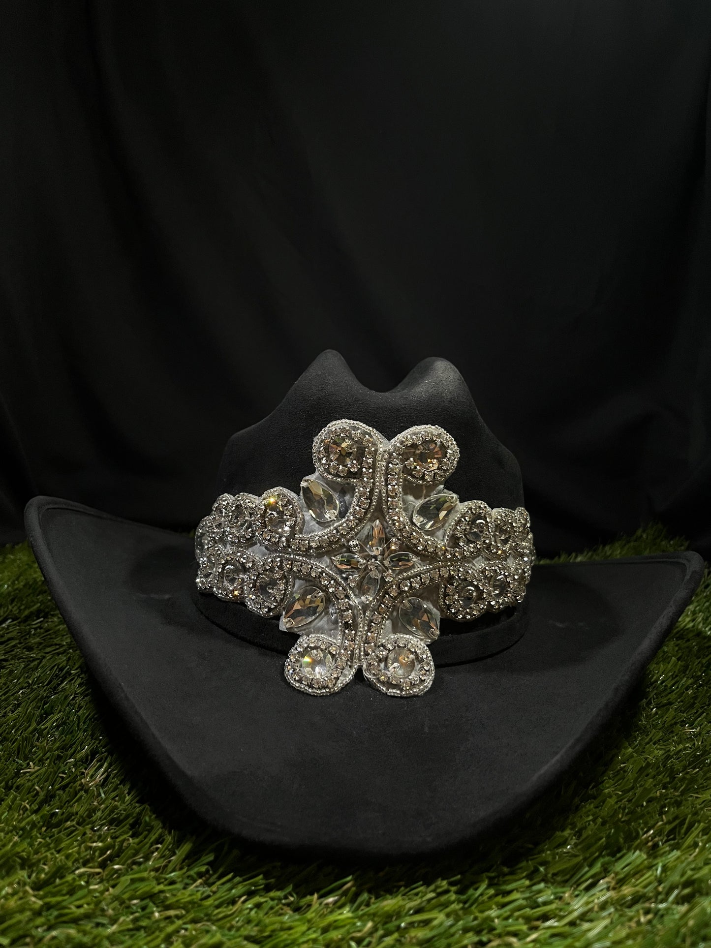 Embellished Shiny Rhinestones Cowgirl Hat