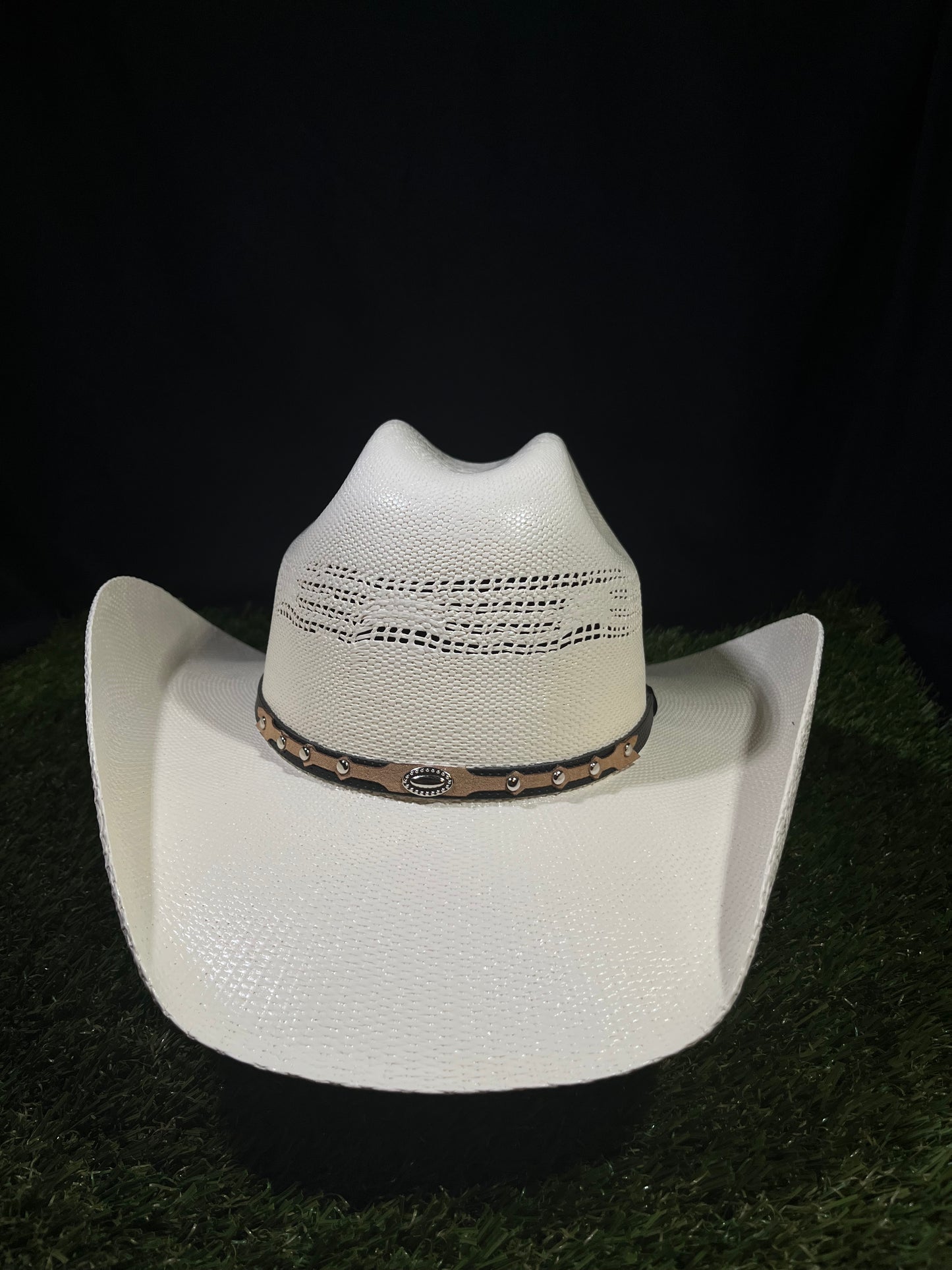 White Bull-Hide Bangora Cowboy/Cowgirl Hat – Premium Western Straw | Correa Hats