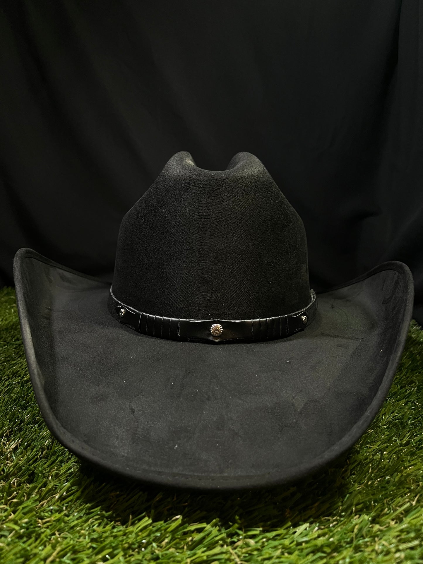 Blacked Out Western Suede