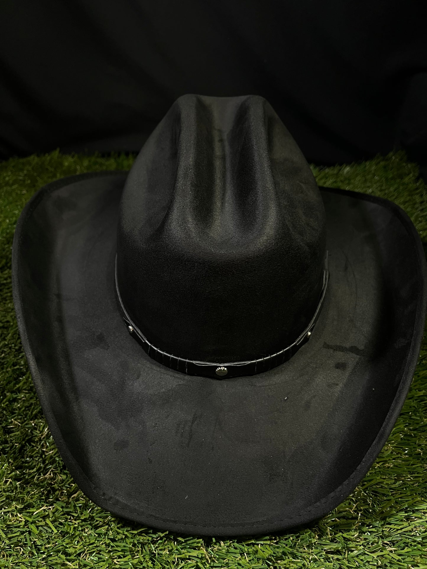 Blacked Out Western Suede