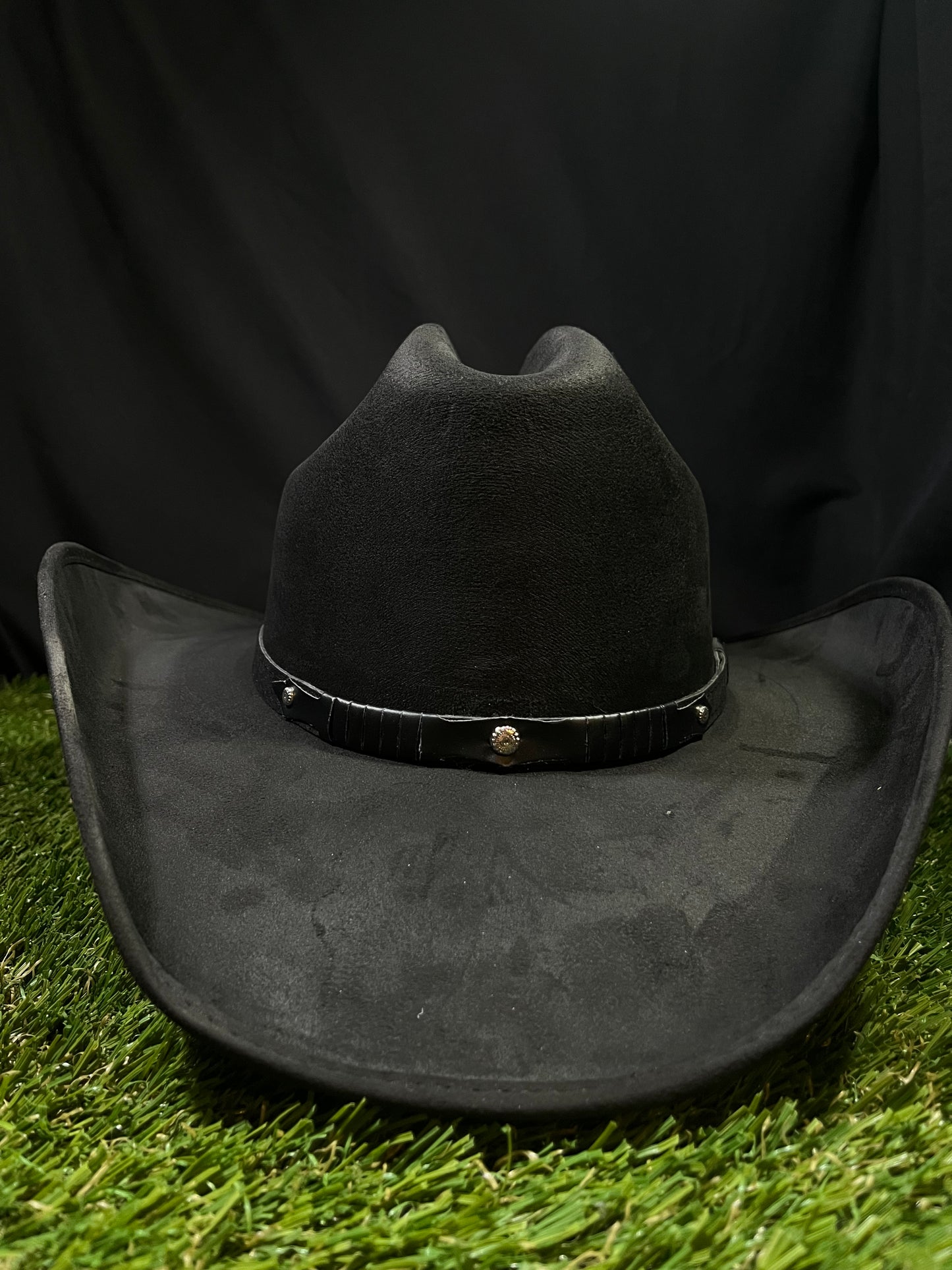 Blacked Out Western Suede