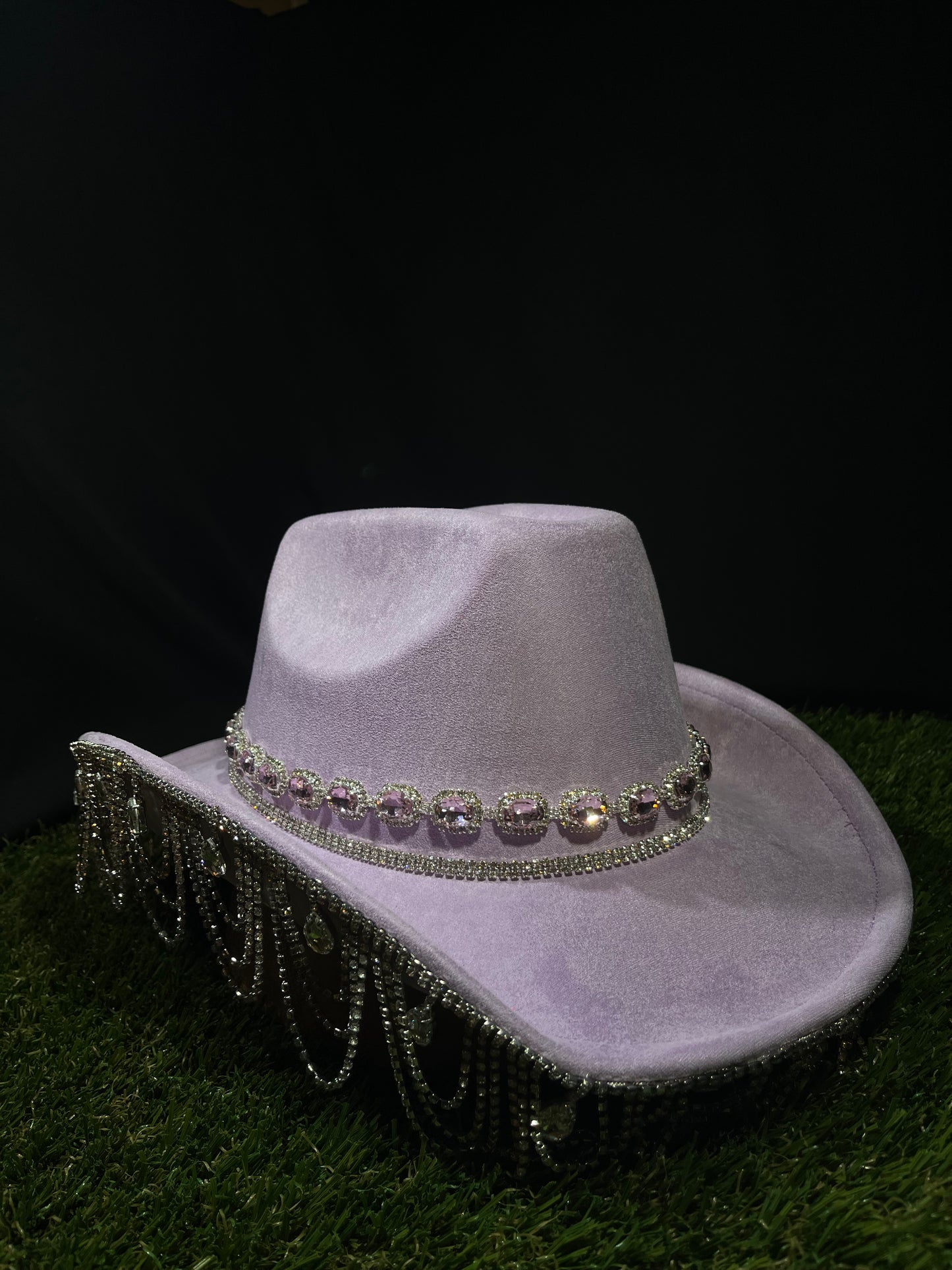 Light Purple Bedazzled Chandelier Hat