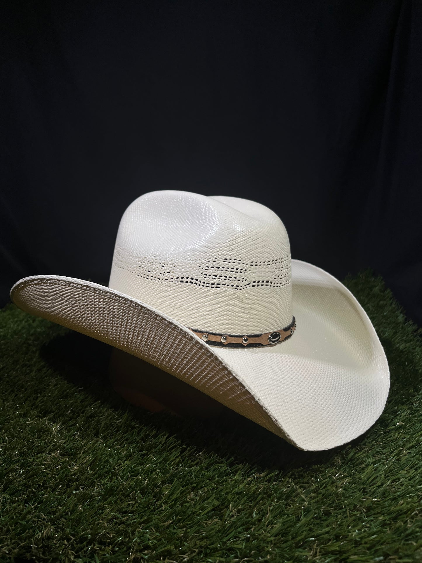 White Bull-Hide Bangora Cowboy/Cowgirl Hat – Premium Western Straw | Correa Hats
