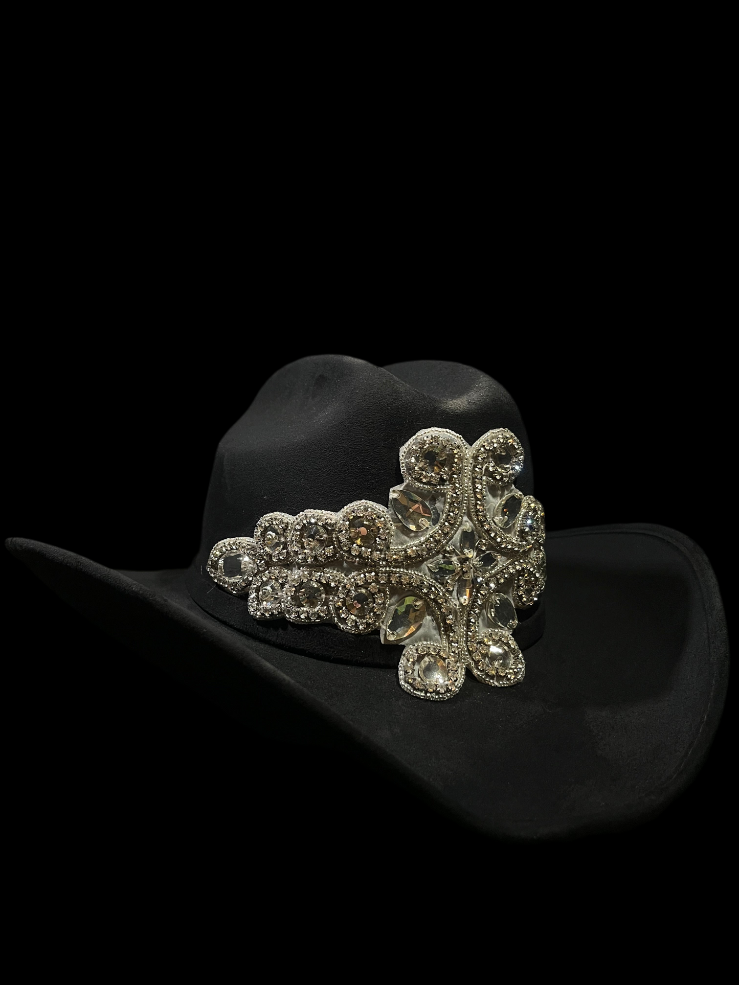 Embellished Shiny Rhinestones Cowgirl Hat