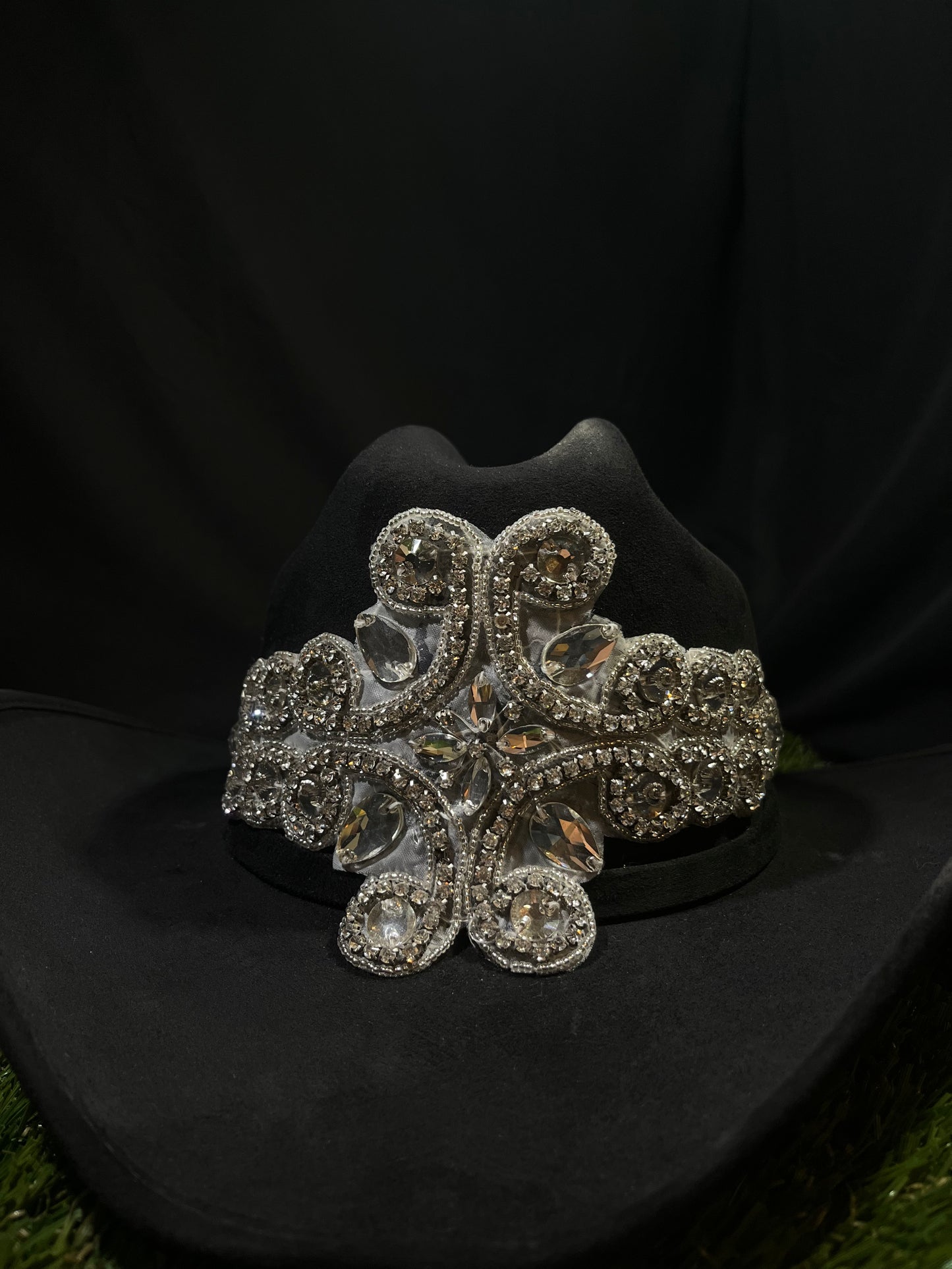Embellished Shiny Rhinestones Cowgirl Hat