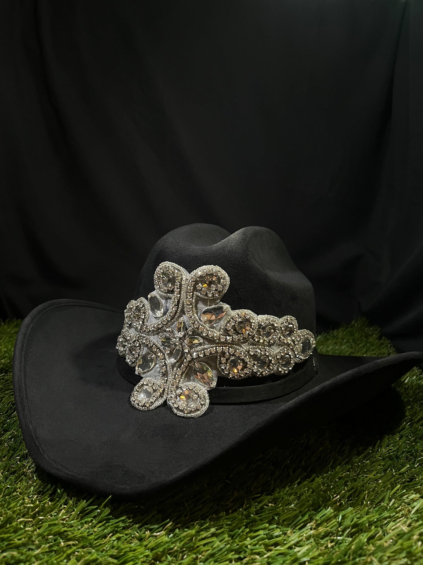 Embellished Shiny Rhinestones Cowgirl Hat