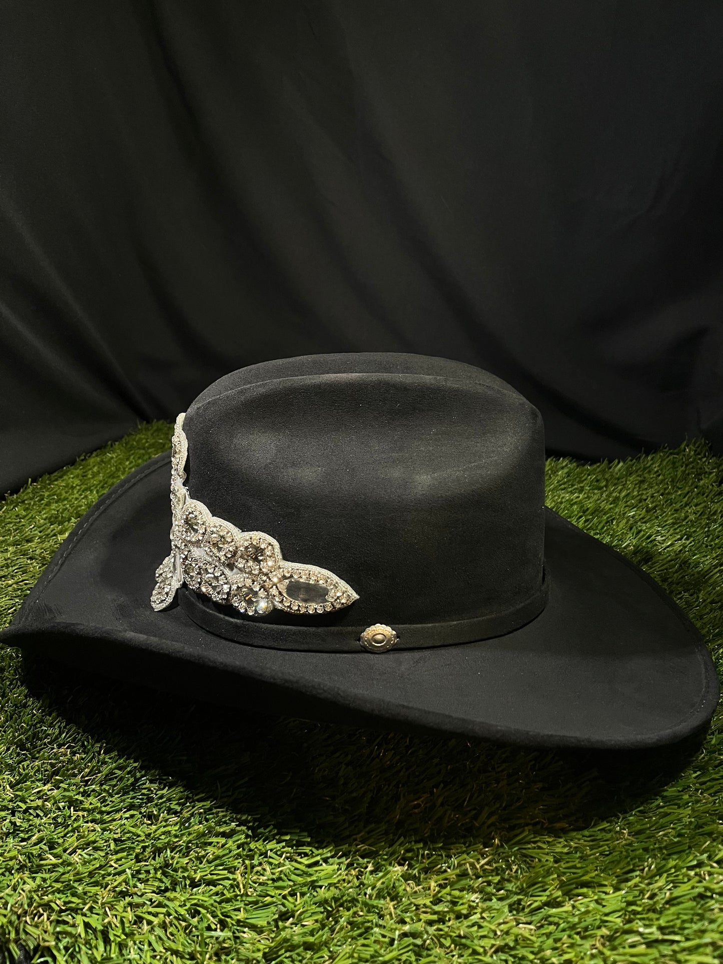 Embellished Shiny Rhinestones Cowgirl Hat