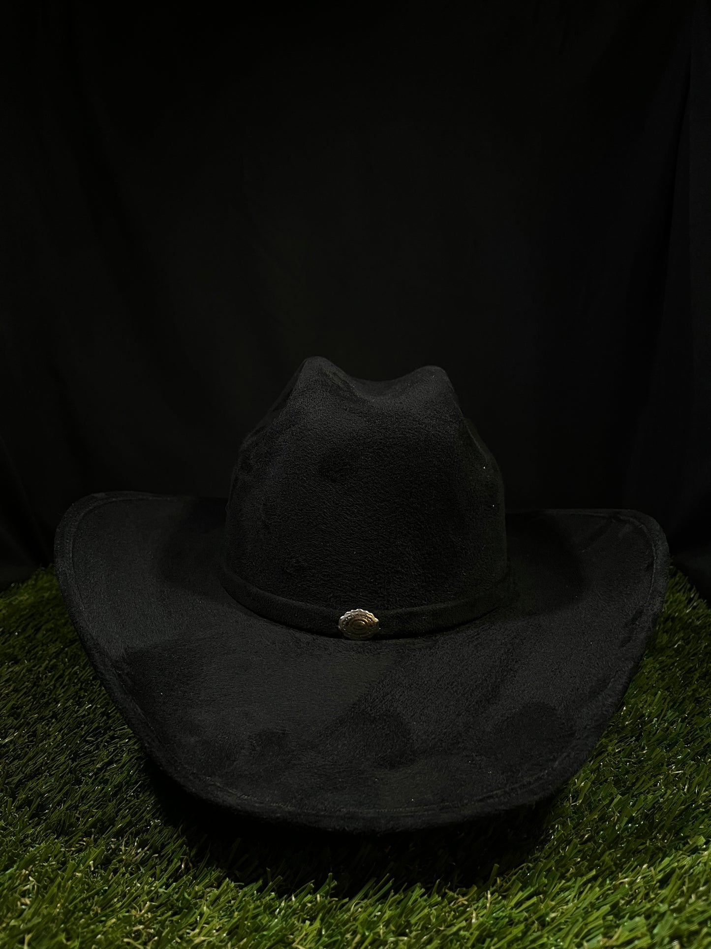Classic Black Suede Silverton Cowboy Cowgirl Hat