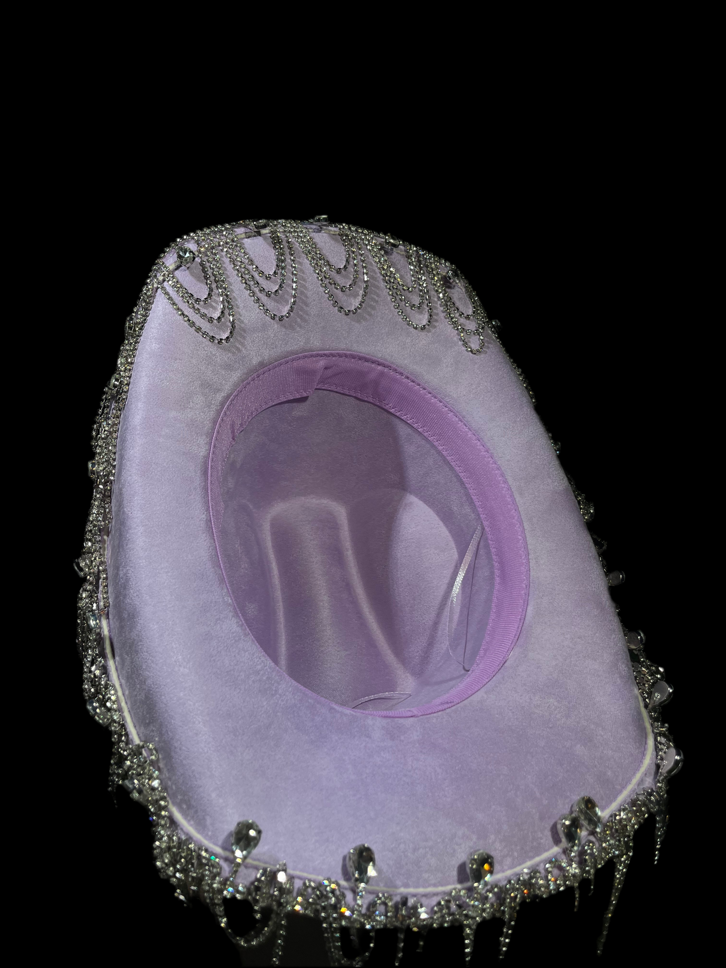 Light Purple Bedazzled Chandelier Hat