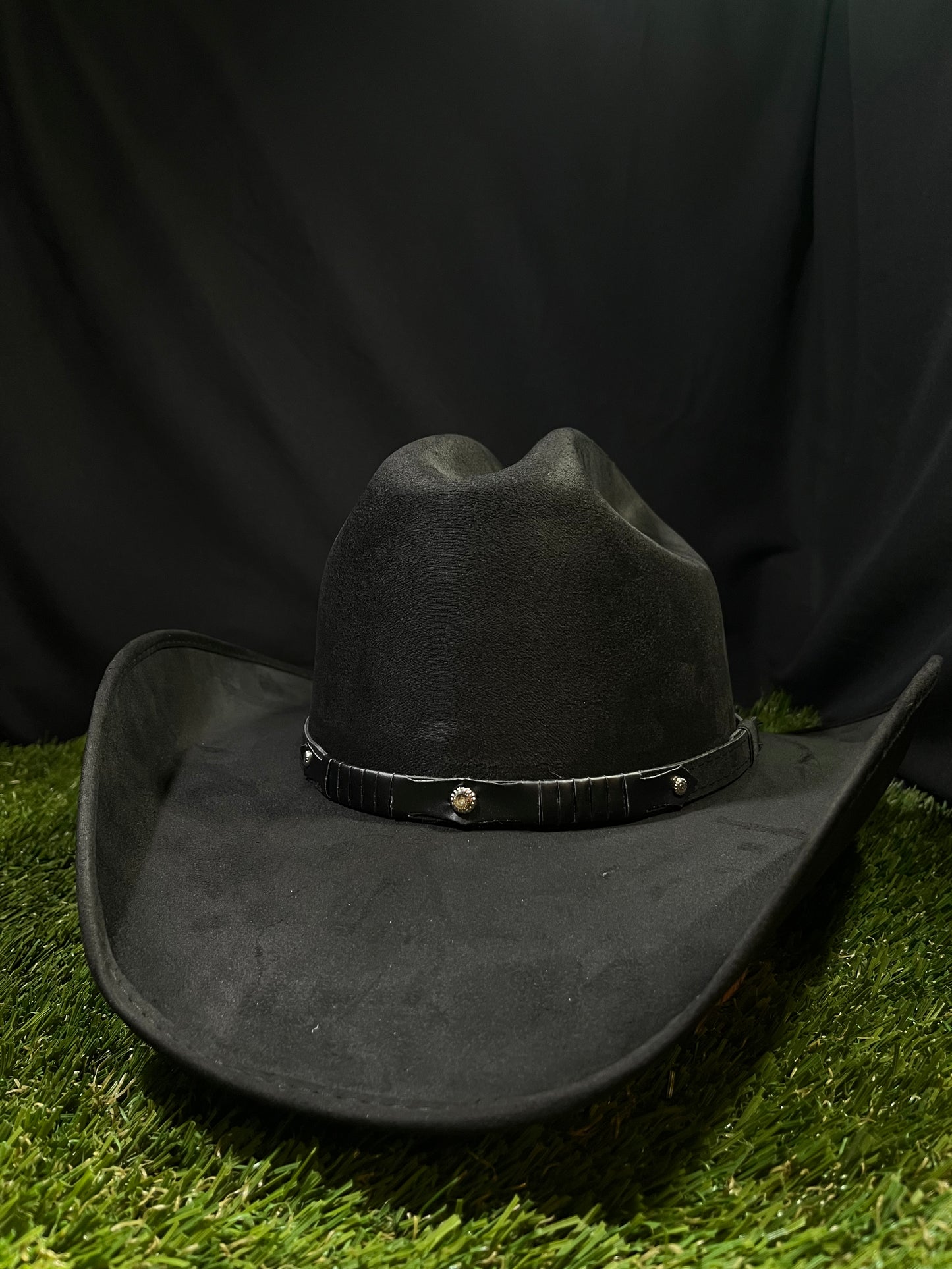 Blacked Out Western Suede