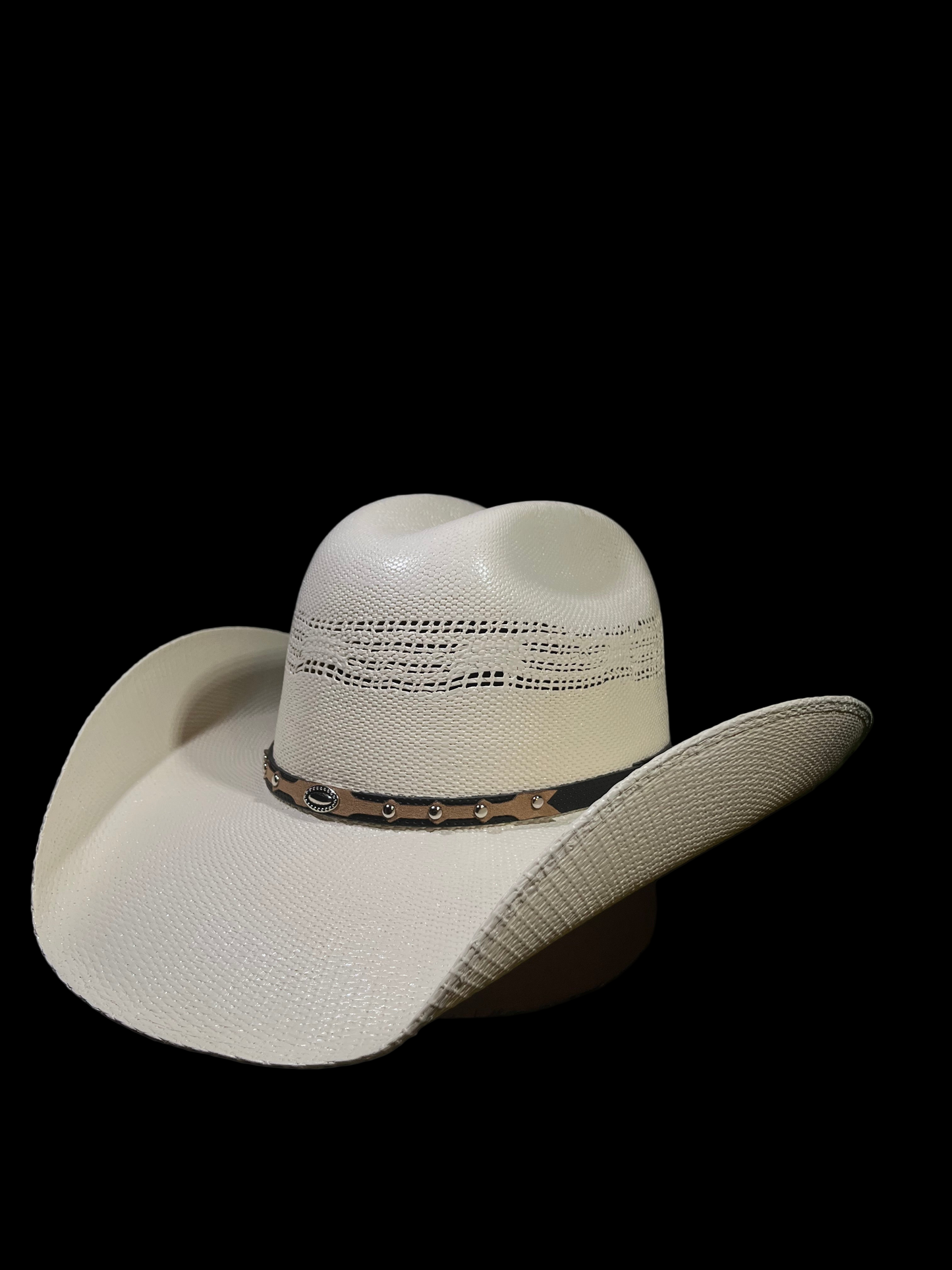 White Bull-Hide Bangora Cowboy/Cowgirl Hat – Premium Western Straw | Correa Hats