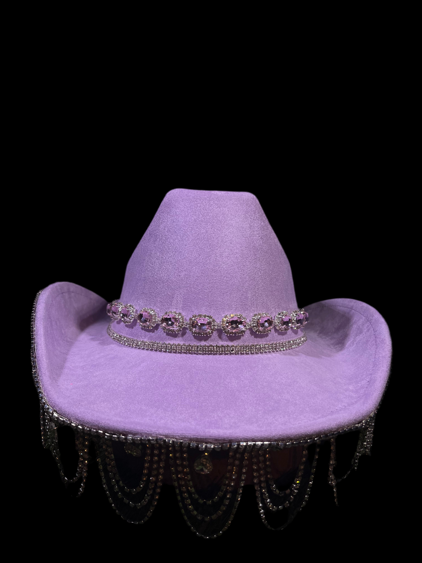 Light Purple Bedazzled Chandelier Hat