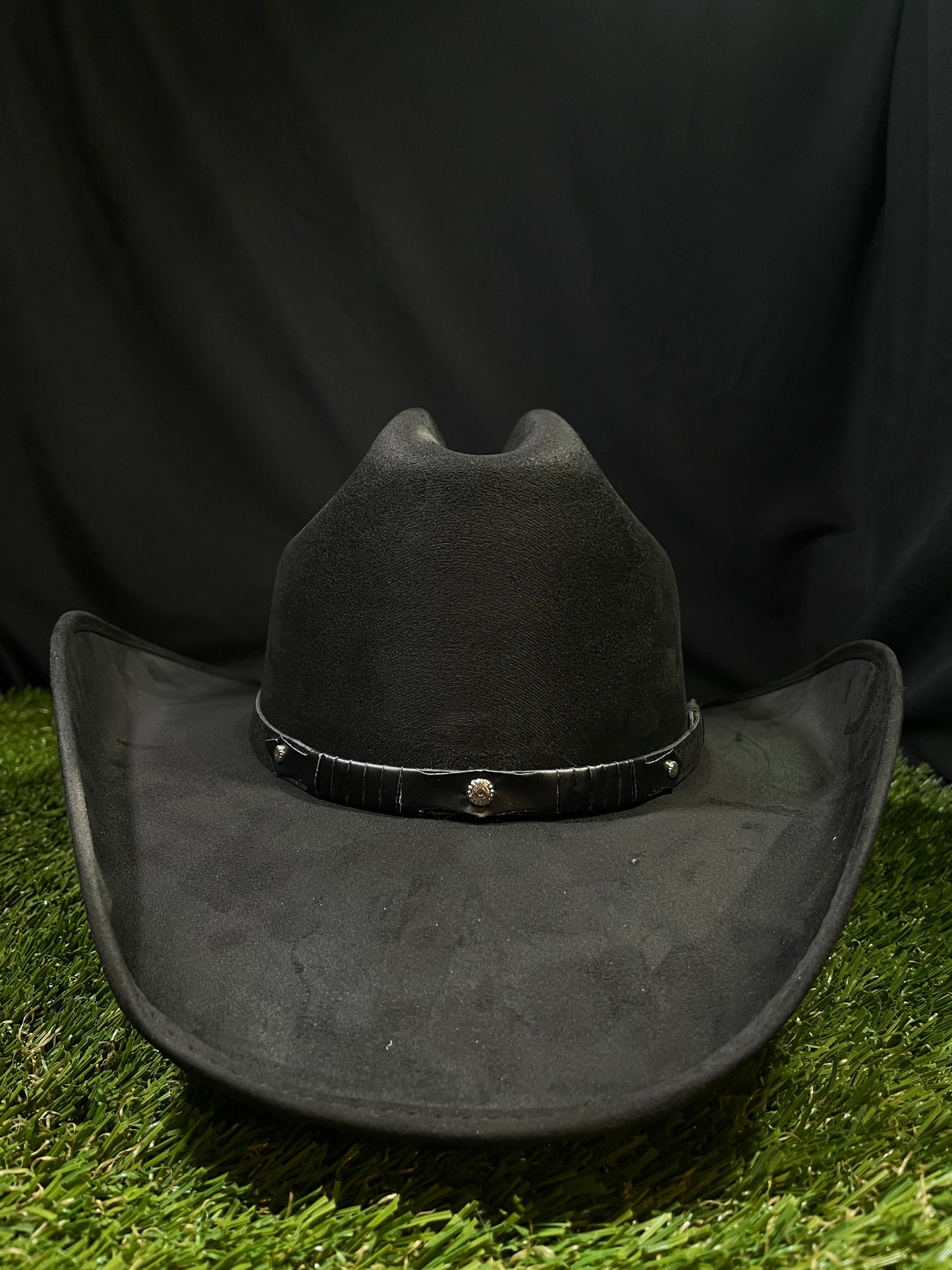 Blacked Out Western Suede