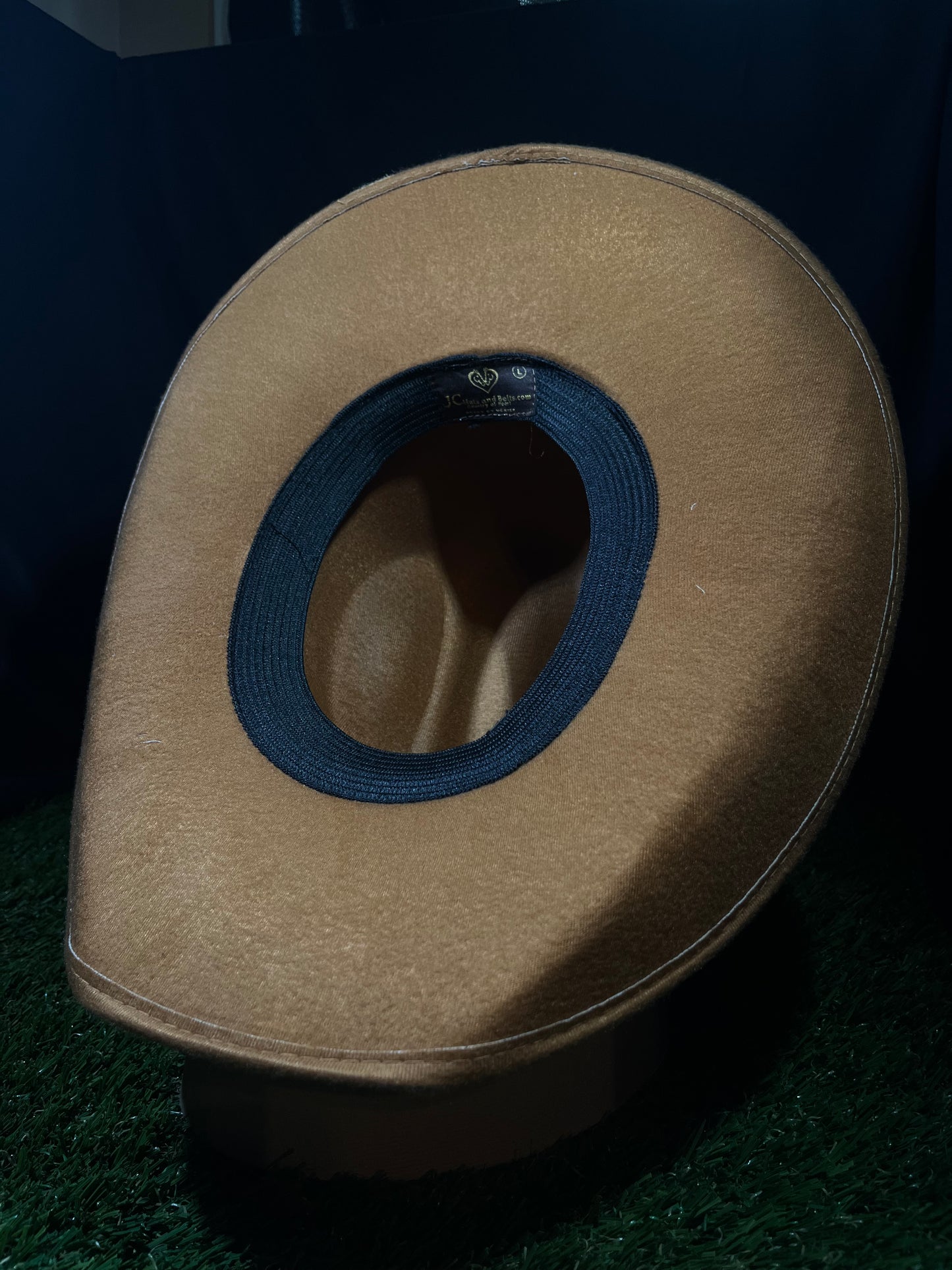 Premium Light Brown Tan Faux Suede Cowboy/Cowgirl Hat with Western Concho – Correa Hats
